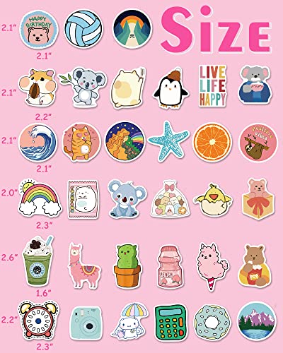 300 Pcs Water Bottle Stickers For Kids Teens, Vinyl Vsco Waterproof Cute Aesthetic Stickers, Hydroflask Laptop Phone Skateboard Stickers For Teens Girls Kids, Sticker Packs #TOP5