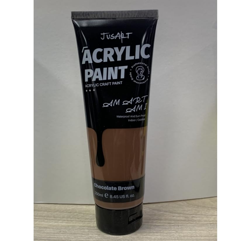 JusArt アクリル塗料-250 (ブラウン)