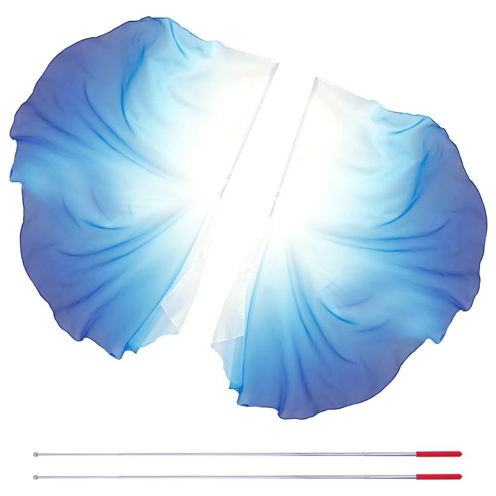 Drapeaux de louange de danse légers anti-enroulement avec tige télescopique stable