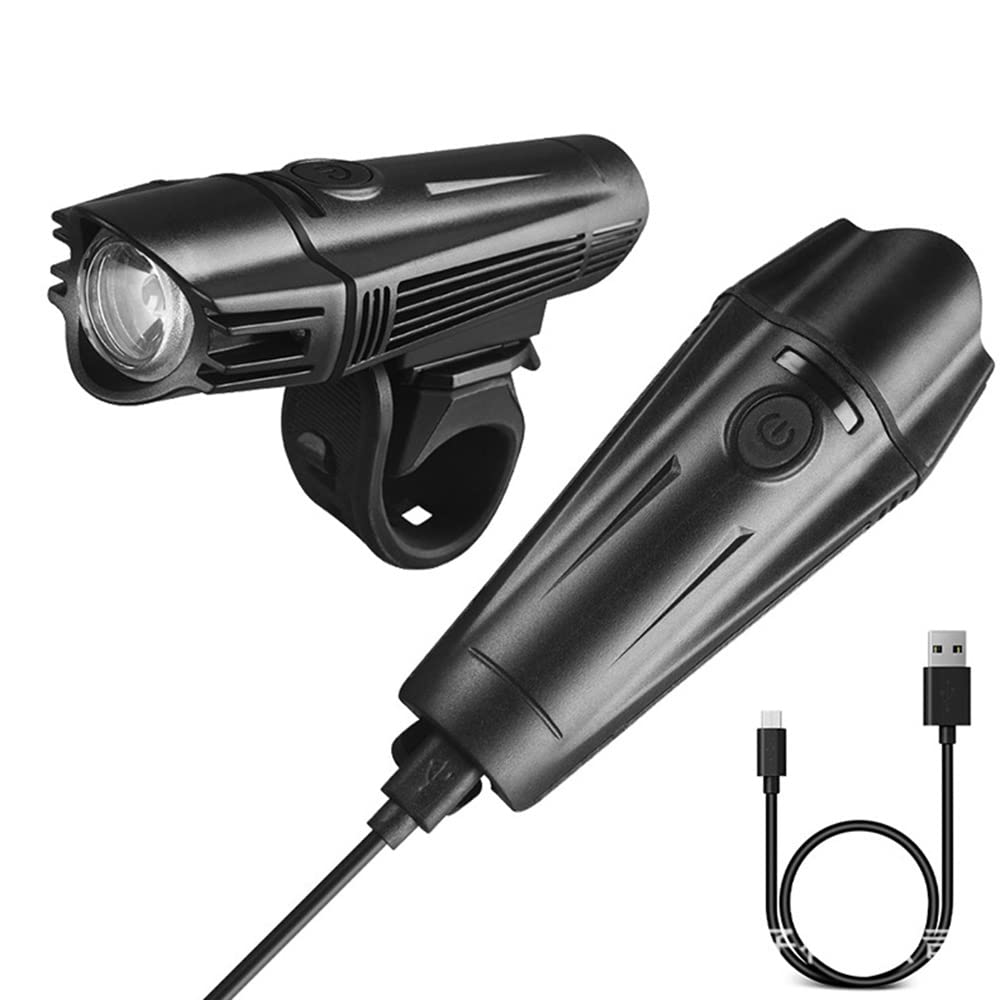 Fari per Bicicletta, Luce Potente, Torcia con Ricarica USB, fari per Bicicletta, Attrezzatura per Ciclismo all'aperto, luci per Ciclismo Notturno