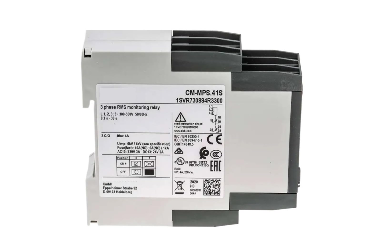 ZVQYSGIW 1SVR730884R3300 CM-MPS.41S Relays