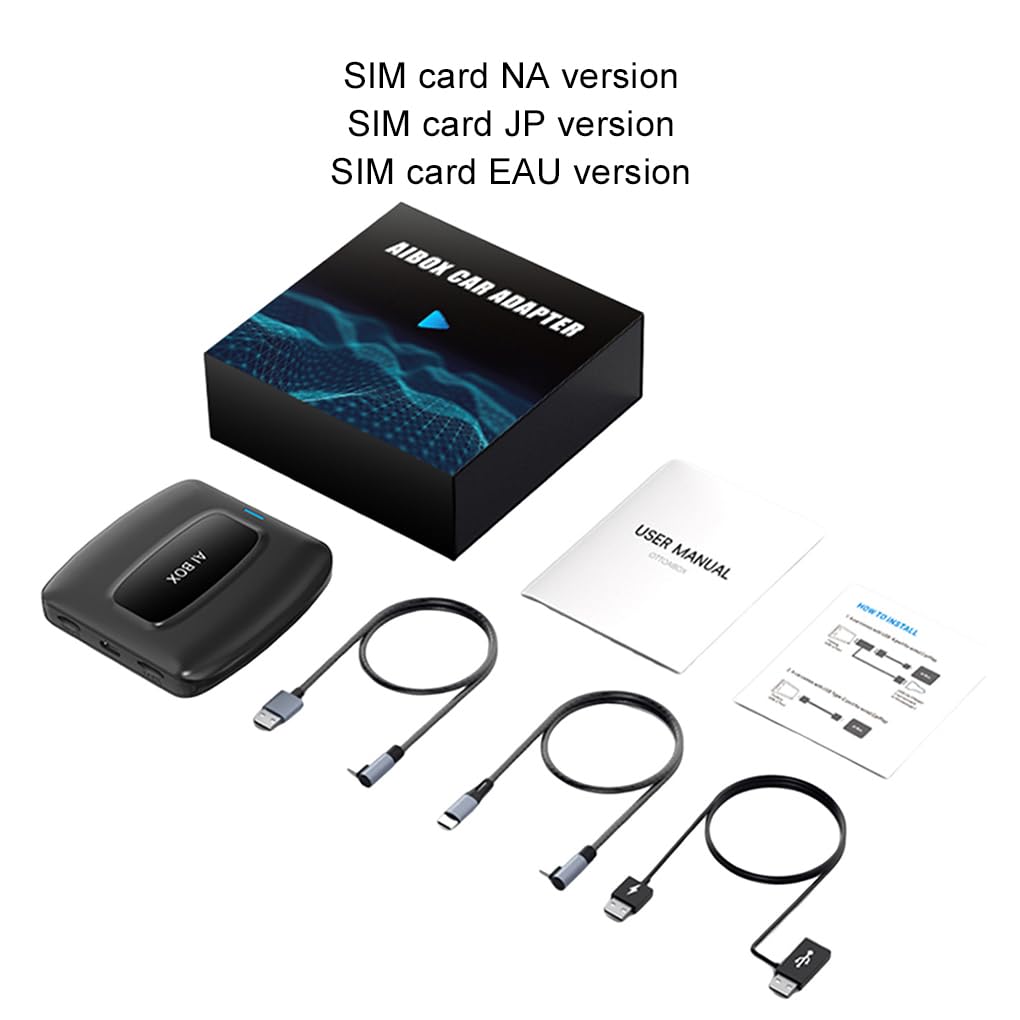 Adattatore Android AUTO da cablato a wireless Car Play che rivoluziona l'esperienza di guida con connettività wireless Supporto Android 12 AI Box da, EAU