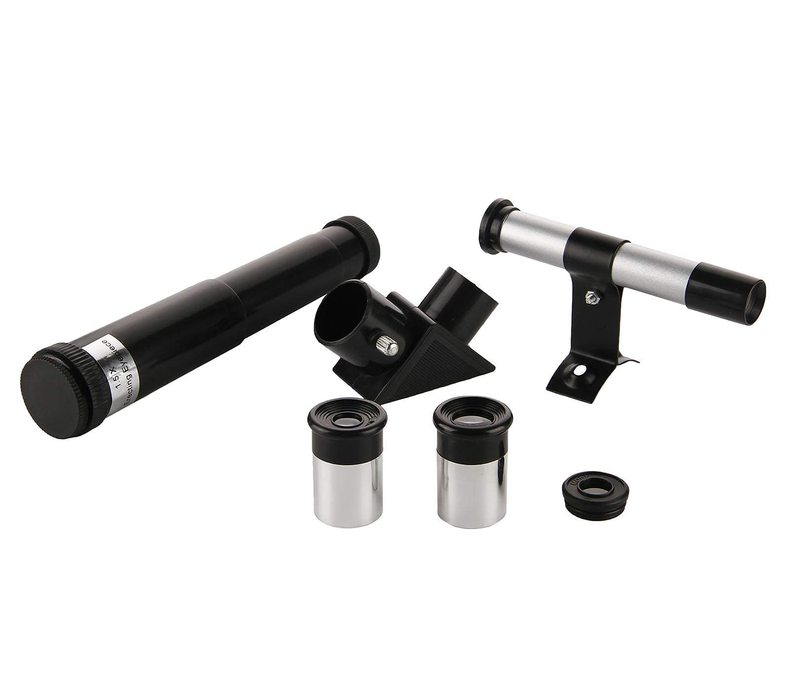 Telescopio astronomico, telescopi scientifici per Bambini Principianti, oculare 6 mm/12 mm, con treppiede Portatile in Lega di Alluminio, Facile da Montare