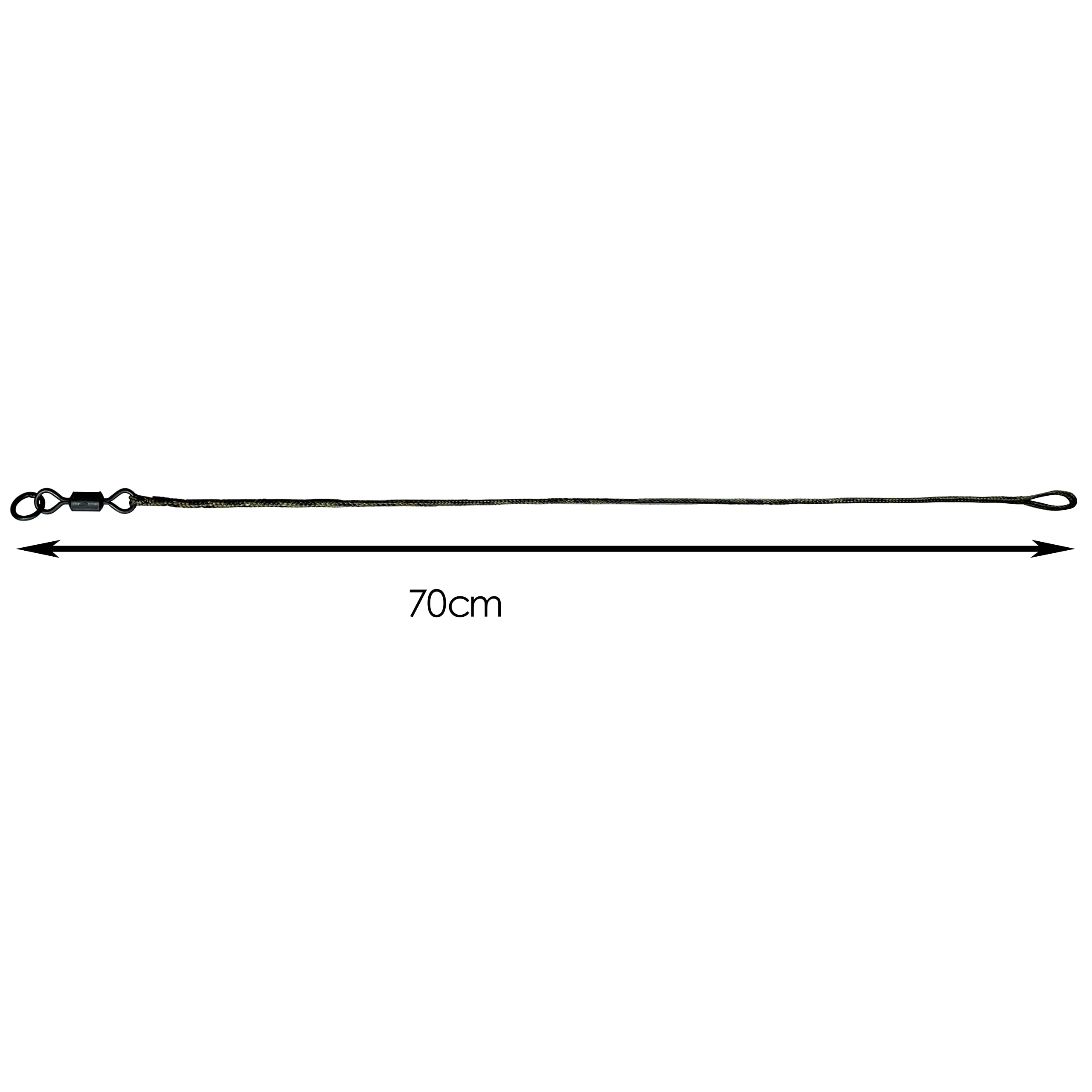 NewShot 3 x Leadcore Leadcore Leaders ibrido piombo clip, manica, QC girevole per pesca alla carpa (anello flessibile girevole + clip di piombo