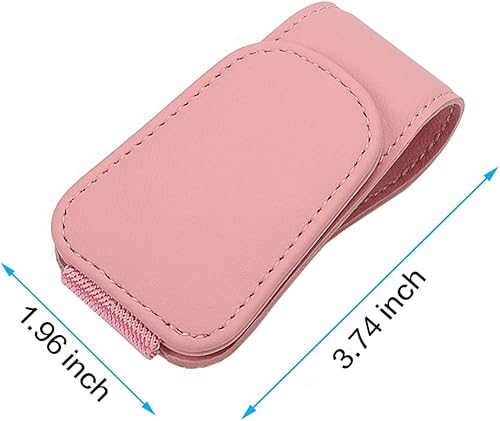 Miniatura 2 de Paquete de 2 soportes para lentes de sol para visera solar de automóvil, clip magnético para colgar lentes para visera del automóvil, soporte de