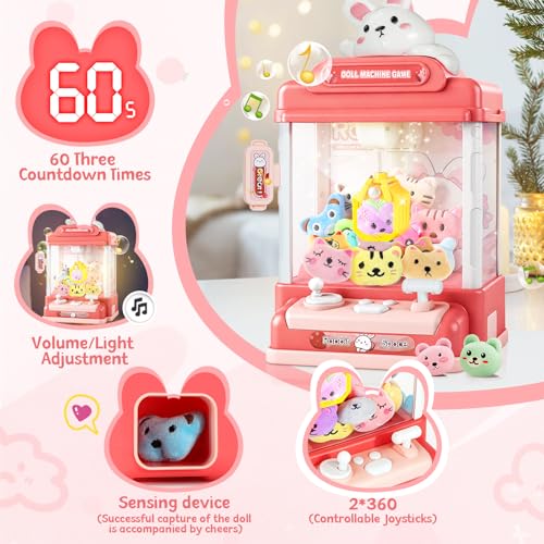Image of Claw Machine for Kids, 30 Toys & 20 Surprise Eggs