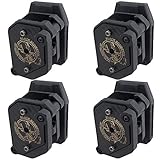 Black Scorpion Gear Competition Magazine Pouches for Double Stack Magazines 9 mm.40-1 1/2 in Belt IPSC, USPSA Approved 4 pcs
