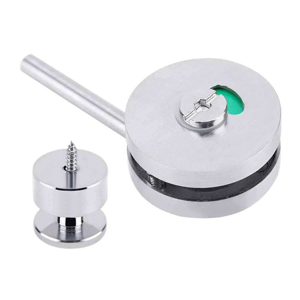 Serratura Porta Bagno Con Indicatore - Rosso Occupato/Verde Libero - Lega Zinco Per Porte 12-18mm - Foto 6