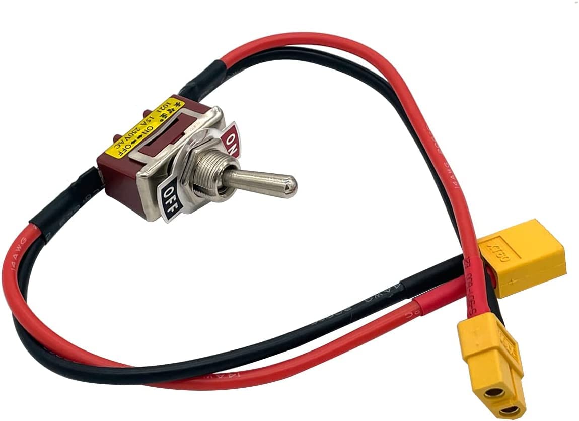 Nuofany Large Current On-Off Electric Power Switch with XT60 Plug for RC Model Airplane Drone Car ESC Battery