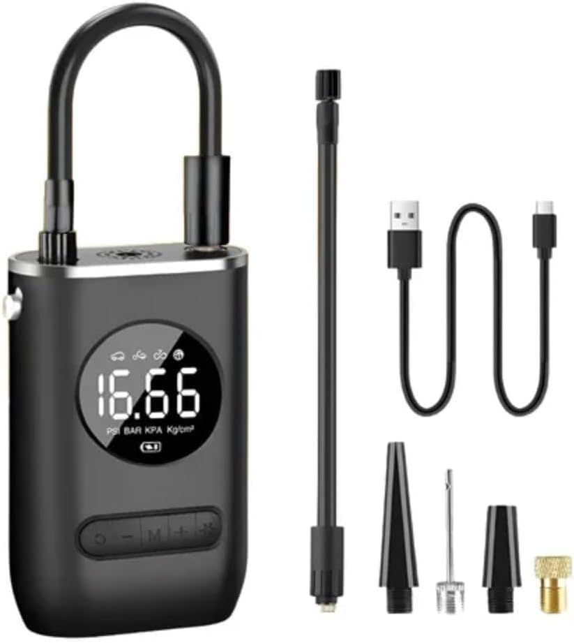 Calibrador Compressor Bomba De Ar Portátil Digital Mini Com Lante...