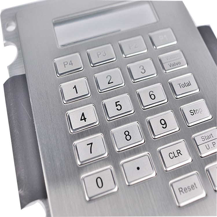 Genérico Terminal de autoservicio de 22 Teclas Teclado metálico Teclado numérico y Teclas metálicas Resistentes al Agua y al Polvo(USB)