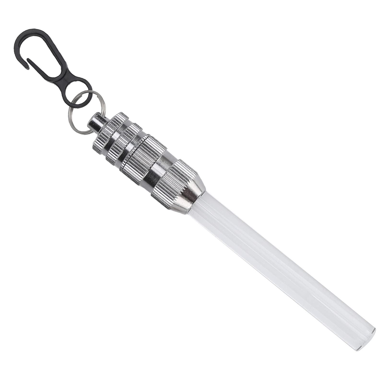Barra de señal de buceo roja con linterna impermeable de 11,5 cm y baterías 7