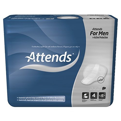 Attends HealthCare Incontinence Pad for Men Level 4 (Pack of 14)