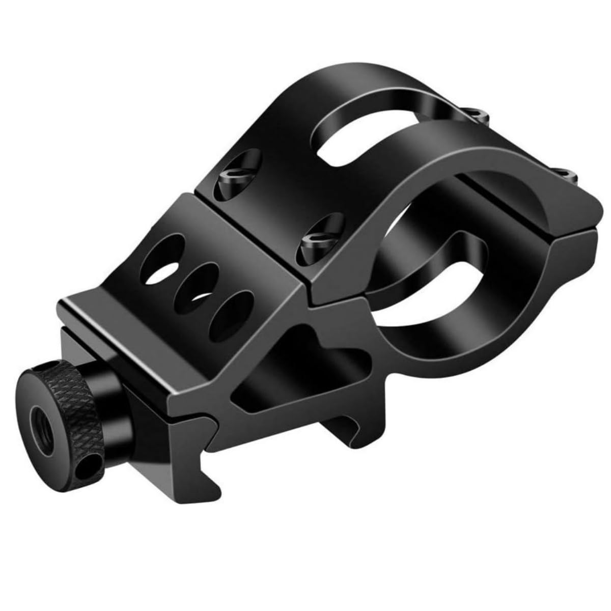 ACEXIER 25.4mm/30mm Supporto per Torcia elettrica Supporto per cannocchiale a sgancio rapido per Torcia Offset per Guida Picatinnly da 20 mm Accessori per Armi da Caccia