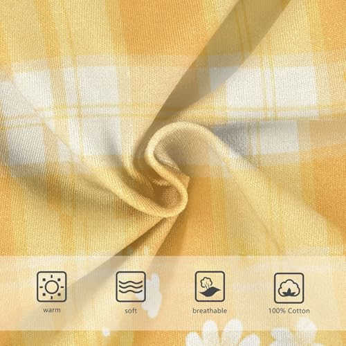 KLL Orange Gingham Toddler Boys' Cotton Athletic Underwear Breathable Children Undies3