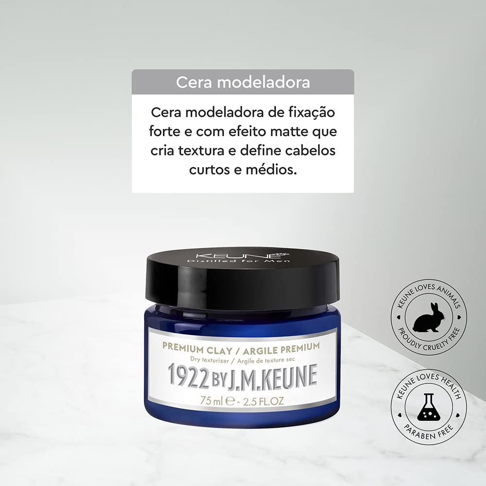 1922 Premium Clay, Keune em promoção! Veja a oferta e mais achadinhos de Cabelos masculinos 2 Hoje é o melhor dia para comprar 1922 Premium Clay, Keune com aquele preço maroto! Promoção! Aproveite a oferta! 2