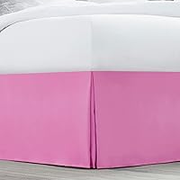 Vista 116 de Nestl - Falda plisada de cama de fácil ajuste, con caída a medida de 14 pulgadas, microfibra suave de doble cepillado, con calidad de hotel