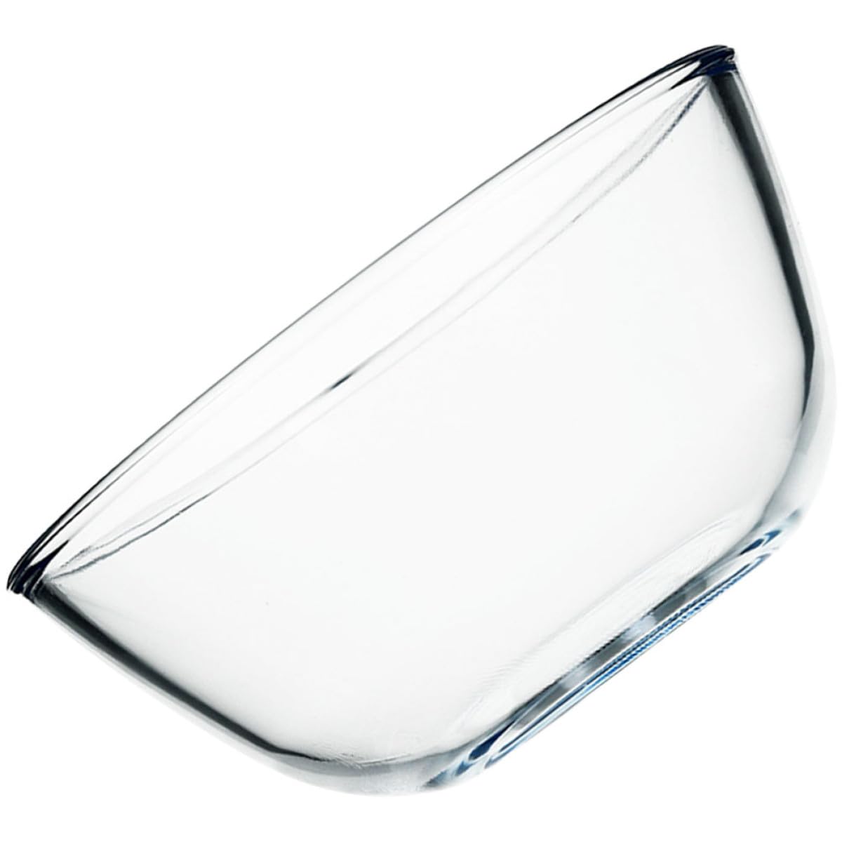 SHINEOFI Wiederverwendbare Salatschüssel aus Glas 2100ml Mikrowellengeeignete Durchsichtige Servierschüssel mit Elegantem Rundem Design für Küche und Alltag