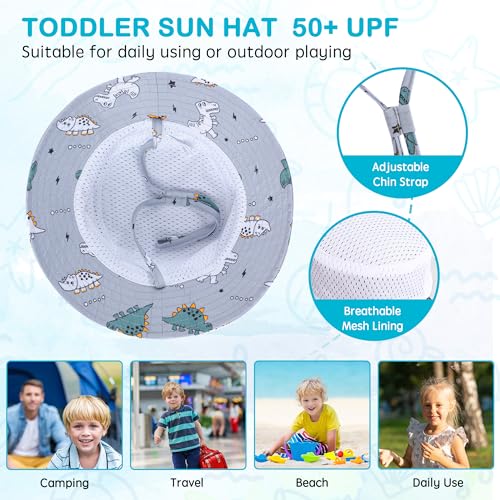 Baby Boy Sun Hat Baby Hats UPF 50+ Toddler Sun Hat Infant Sun Hats Kids Beach Summer Adjustable Bucket Hat2