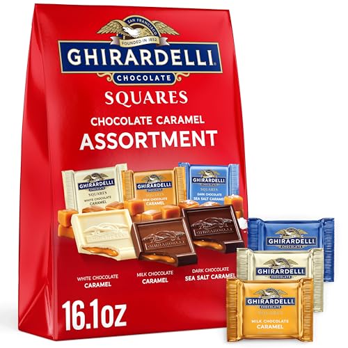 Image of GHIRARDELLI Chocolate Caramel SQUARES Assortment, 16.1 oz