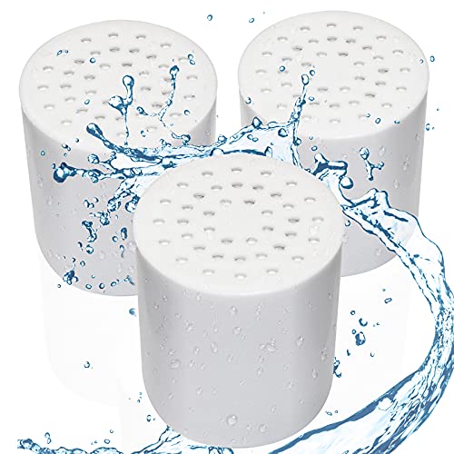 3 Pack 15 Stage Replacement Cartridge,Shower Filter Cartridge for Hard Water,Shower Filter replacement Cartridge Suitable for Universal Shower Filter