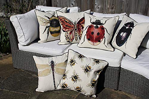 Mcalister Textiles Decorative Tapestry Throw Pillow Cover Scatter Cushion With Queen Bee Tapestry Design For Lounge, Bedroom & Garden 17X17 Inches Bugs Life Range #TOP7