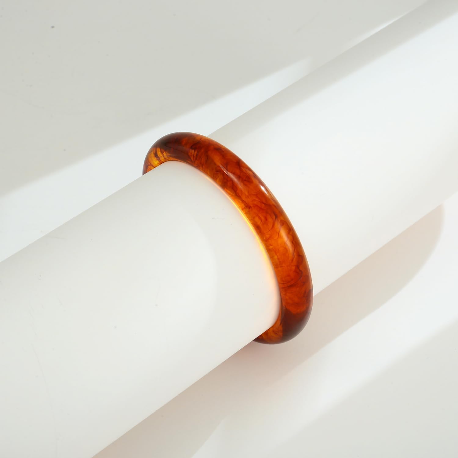 Acrylic Bangle Bracelets for Women, Geometric Minimalist Chunky Resin Bangles Bracelet Statement Jewelry Gifts - Image 4