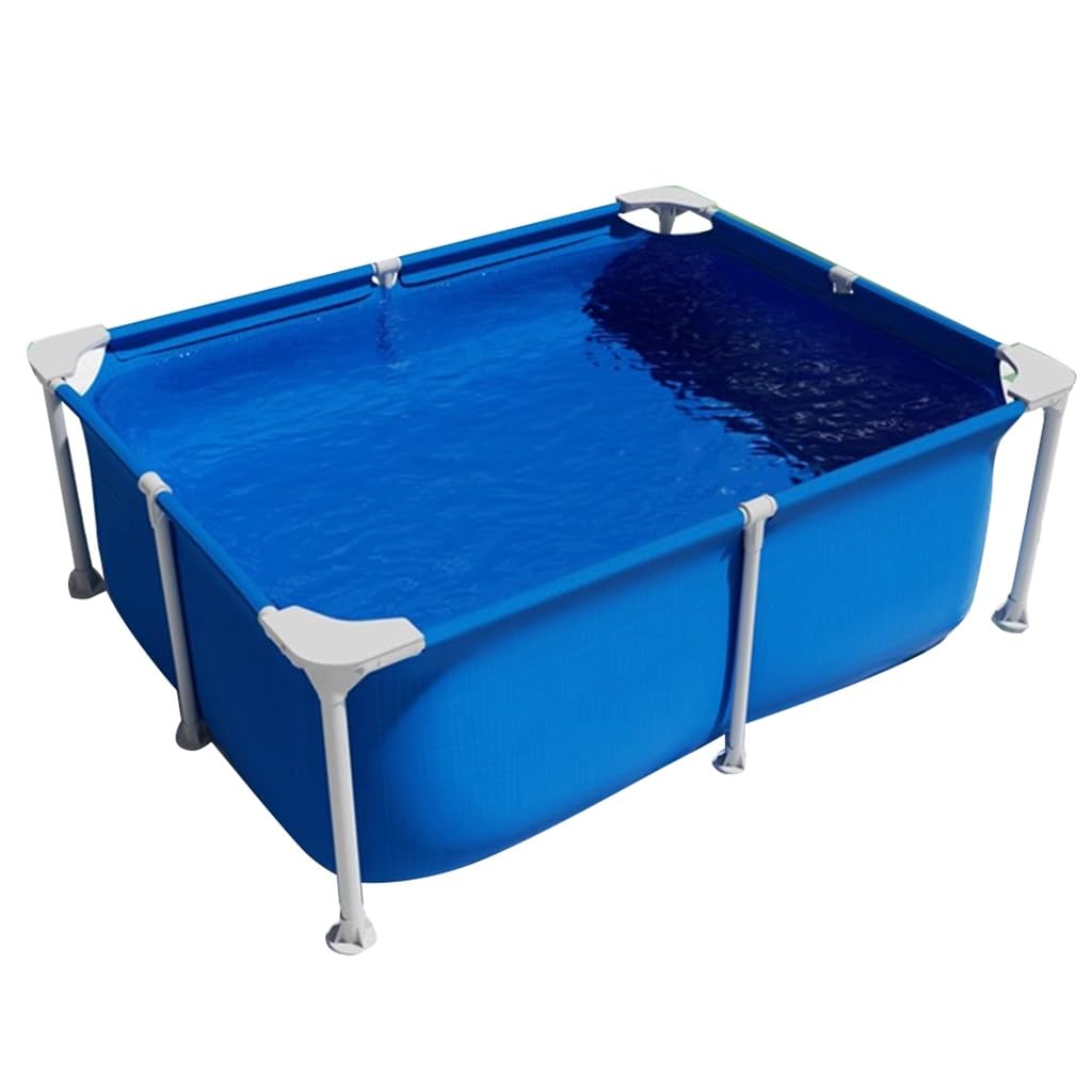 120-300cm Stahl Pro Pool Schwimmbad Rechteckiger Metallrahmen Rechteckiger Swimmingpool Im Freien Außenschwimmbad Studenten Und Erwachsene Großes Planschbecken(150 * 105 * 45cm)
