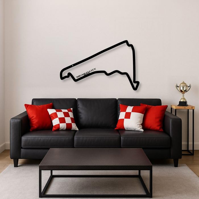 Déco murale Circuit Formule 1 Mexico 2025 pour salon et bureau de passionné