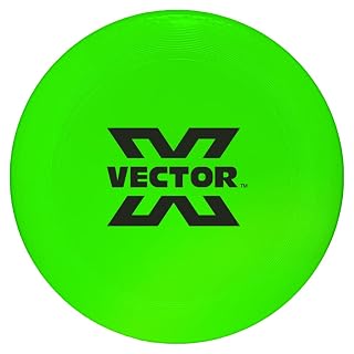Vector X Flying DISC for Kids Adults and Dogs Unbreakable Soft Flexible Plastic Throwing Frisbee for Outdoor Sports Games Beach & Park Fun Play| Durable & Lightweight(12 Inch, Green, Pack of 1)