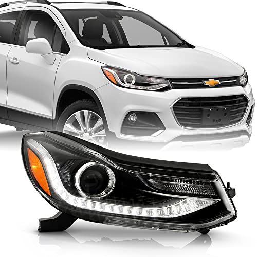 ACANII - For 2017-2022 Chevy Trax Factory Style LED DRL Projector Headlight Headlamp Replacement Right Passenger Side