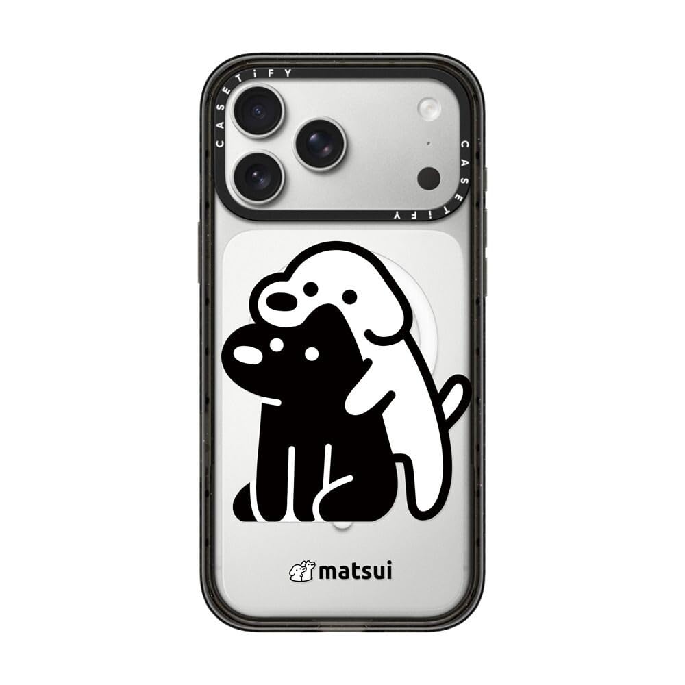 CASETiFY インパクトiPhone 17 Pro Max ケース [MagSafe対応/薄型 軽量/耐衝撃] - Alright hold on! - クリア ブラック