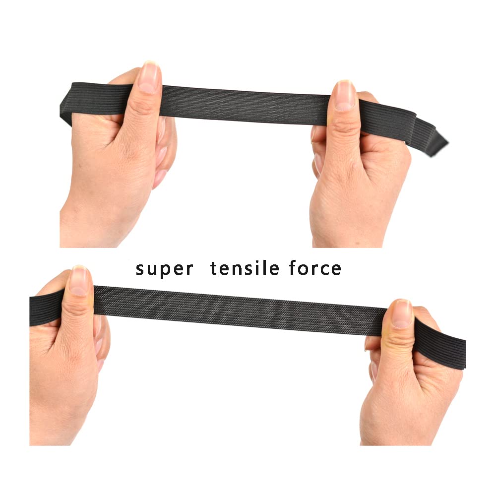 6pcs Black Wig Elastic Band Wig Melting Band Accessories for Wigs Making (2cm) - Image 2