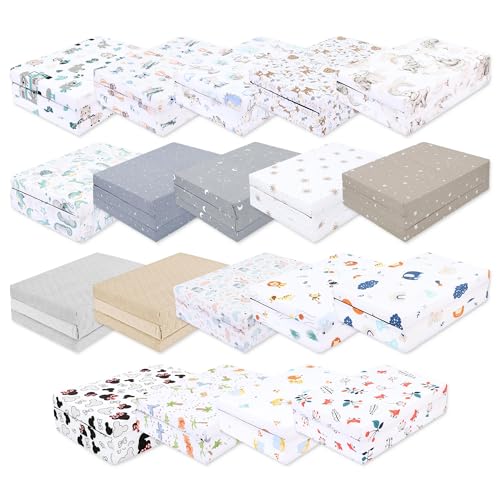 Klappmatratze Faltbare Reisebett Baby Matratze 60x120 cm - Faltmatratze für Kinder Gästematratze klappbar Babymatratze Bodenmatratze Schlafmatratze und Reisematratze 60 x 120 cm ZUFÄLLIGEN Variante
