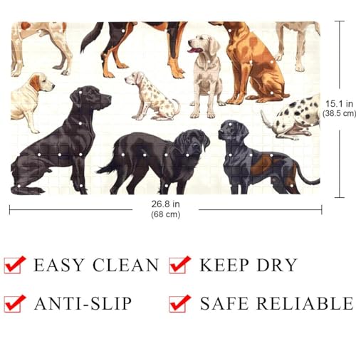 Tapis de bain antidérapant de qualité supérieure absorbant l'eau avec drainage optimal