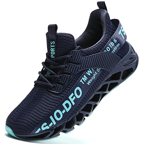 Image of Ezkrwxn Sneakers for Women Slip on Casual Sport Running Tennis Athletic Walking Shoes Gym Runner Trail Shoe Size 8.5 Navy Blue