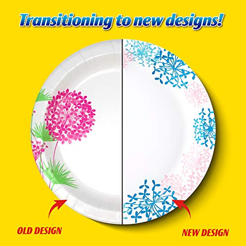 Glad Round Disposable Paper Plates for All Occasions | Soak Proof, Cut Proof, Microwaveable Heavy Duty Disposable Plates | 8.5" Diameter, 50 Count Bulk Paper Plates2