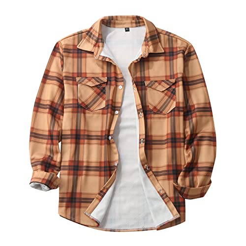 Veste chemise à carreaux homme coupe slim fit avec poche et revers élégant
