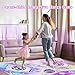 Mileonaim Dance Mat Toy Gift for Kids Ages 3 4 5 6 7 8 9 +, 2 Player Electronic Dance Pad with Music & Lights, for Boys and Girls Fun Floor Game for Birthdays, Christmas, Active Play at Home
