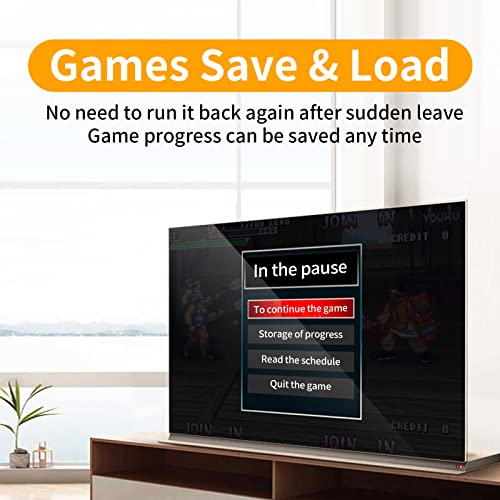 AceFox Wireless Retro Game Console, HD Classic Games Stick Built in 10 Emulators with 20000+ Games and Dual 2.4G Wireless Controllers, 4K HDMI Output Video Games for TV, Gift for Adults & Kids