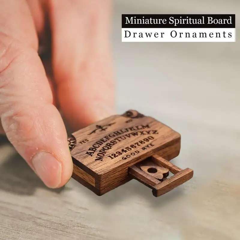 Image of Zyvola Authentic Mini Ouija Board: Spirit Board Game for Witchcraft, Divination, & Gothic Home Decor#3103
