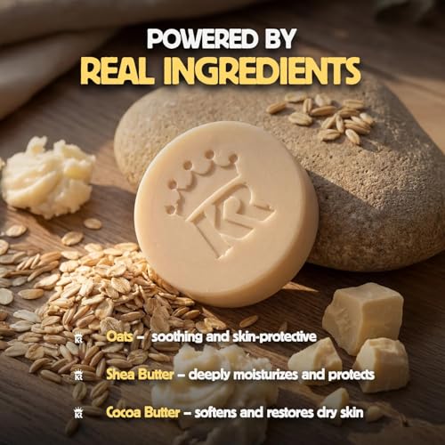 Image of Organic Cold Process Soap Bars for Men, Moisturizing Body Wash 3-Pack