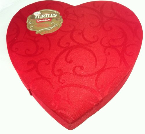 DeMets Turtles Satin Heart, 6.5oz Heart Box