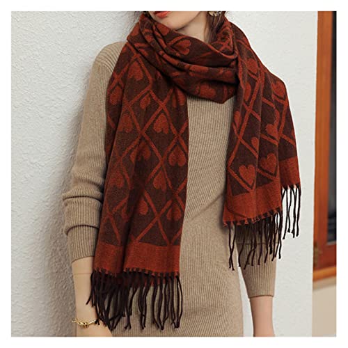 Print Scarf Thick Shawl Women Long Winter Wraps Hijab With Tassel