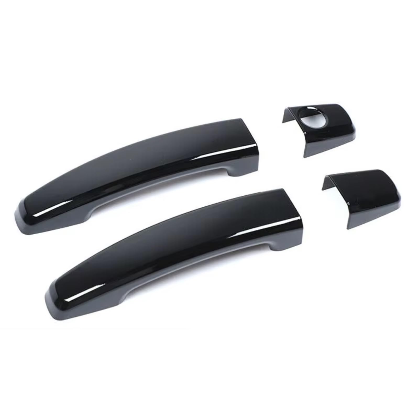 JJRFVBGT Door Handle Trim Compatible with Camaro 2010 2011 2012 2013 2014 2015 ABS Black Left Right Side Replacement Car Exterior Door Handle Cover