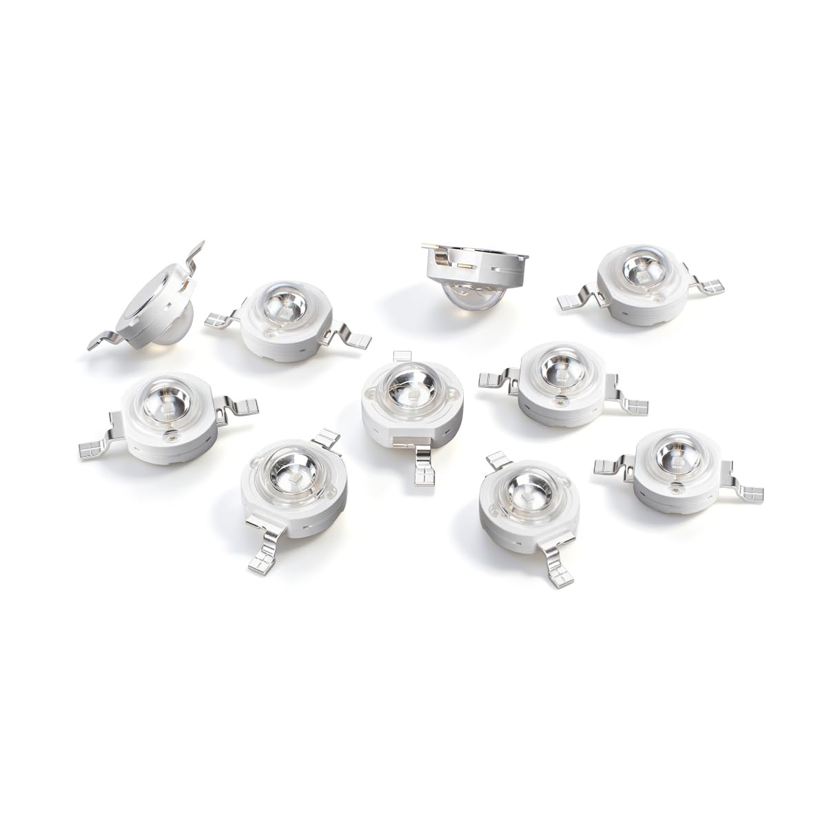 Innfeeltech 10 Pcs High Power Led Chip, 3W Royal Blue Lamp Beads DC 3.0-3.4V, 440-450nm