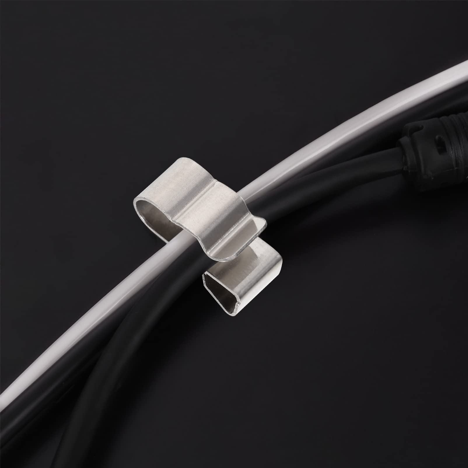 10 Juegos Abrazadera Para Cable Fotovoltaico Soporte Del Cable Ganchos Claro Clips De Cable Del Panel Solar Bridas Para Cables Dispensador Acero Inoxidable 301 Silver 50 Uds * 10