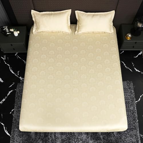 Image of Story@Home Supersoft Long Staple Premium Cotton Sateen Weave Compact Yarn King Size Floral Printed Flat Double Bedsheet wih 2 Pillow Cover I 500 TC, 108x108 Inch - Ash Grey