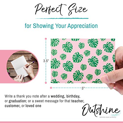 Outshine Blank Note Cards with Envelopes in Cute Storage Box - Set of 48 (Fruit) | 3.5" x 5" Bulk Blank Cards with Envelopes All Occasion | Greeting Cards, Thank You Cards, Birthday Cards
