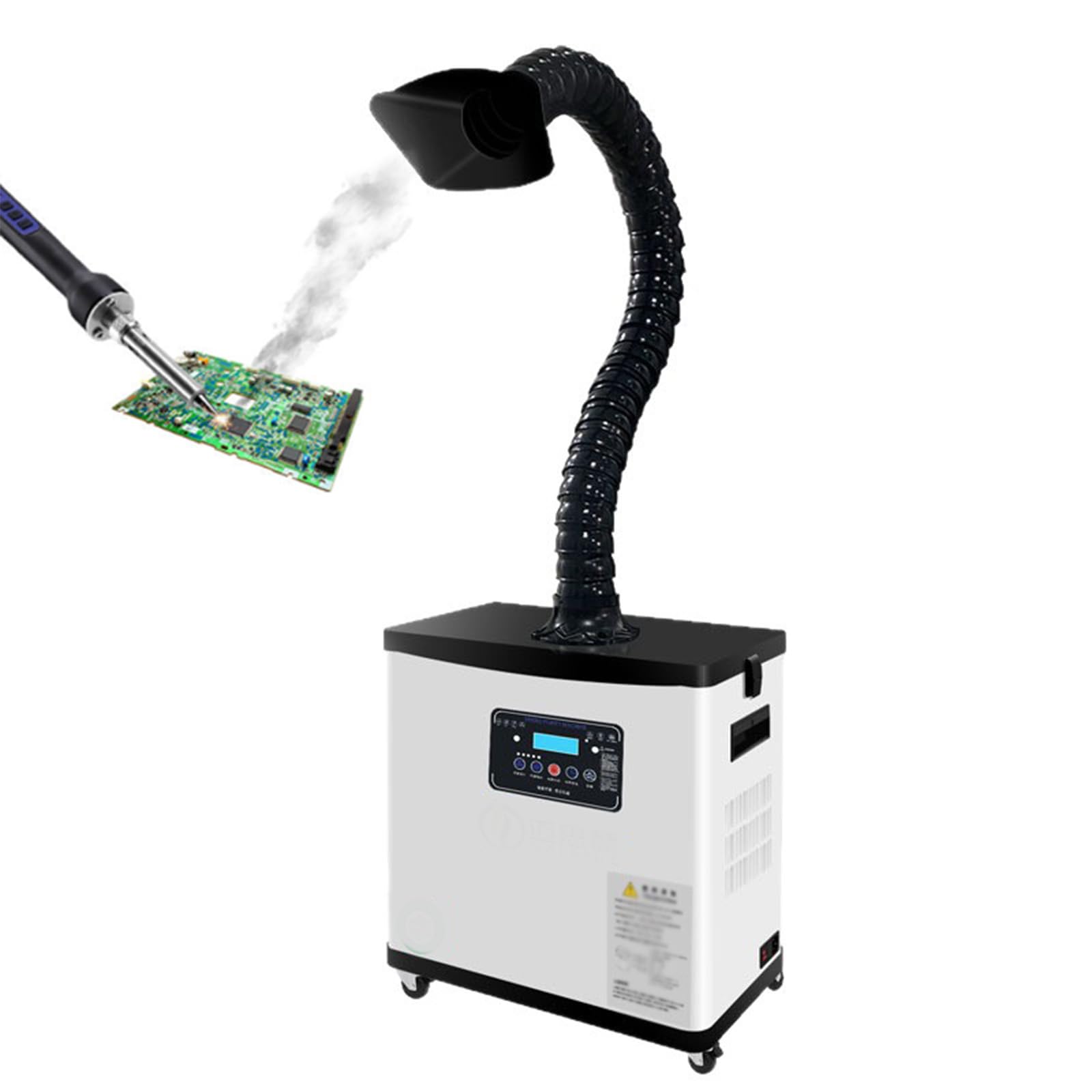 Wsexyy Solder Fume Extractor, 130W Solder Smoke Absorber with 310 M³/h Strong Suction, with Remote Control, Low Noise, Odor Smoke Purifier for Soldering Station, 3D Printing